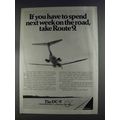 1980 McDonnell Douglas DC-9 Jetliner Ad - Route 9