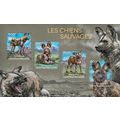 CENTRAL AFRICA 2014 SHEET MNH WILD DOGS CHIENS ...