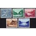SCHWEIZ SWITZERLAND [1956] MiNr 0627-31 ( O/use...