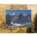 Glacier National Park with Bear Laser Engraved ...