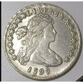 1797 Draped Bust Silver Dollar: A 15-star LIBER...