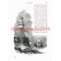 Tower at Oberwesel, Germany, Book Illustration ...