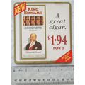 Beer Mat - King Edward Coronets Deluxe Cigars