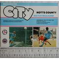 1980 programme Manchester City v. Notts County,...