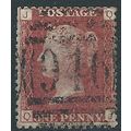 1858 SG43 1d Red Plate 198 Good/Fine Used Check...