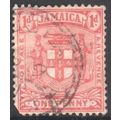 Jamaica 1903 - SG34 - 1d grey/red - Arms Of Jam...