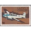 GRENADINES, AIR, Beech 50 Twin Bonanza, brown 1...