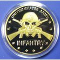 US Army, Infantry. Challenge Coin. 1.50". 65b.