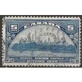 Canada 1933 SG329 5c Blue UPU Good+ Used ..