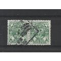 Burma.SG101 6p Dancer (Green) Pair.Fine Used.Ju...