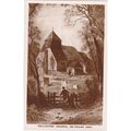 Hollington Church 100years ago Derbyshire Postc...
