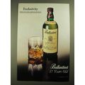 1987 Ballantine's 17 Years Old Scotch Ad - Excl...