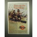 1987 Burris Scopes Ad - Pass on the Tradition