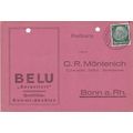 Germany 1936 BELU Homberg to Bonn Postcard Homb...
