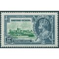 British Guiana 1935 12c green & indigo SG 303 u...