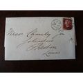 1871 GB QV 1d Red stamp 137 HN entire Charnley ...