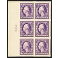 484, Mint Superb NH 3¢ Plate Block of Six Stamp...