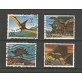 USA 1989 Dinosaurs, used set. SG2407-10