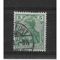 Germany.SG84a 5pf "Germania" (Green).Fine Used....