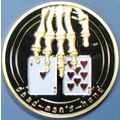 Dead Man's Hand. Challenge Coin, Casino Card Gu...