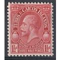 Turks & Caicos 1925 1,1/2d Definitive SG 165 U/...