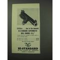 1962 High Standard Ad - Supermatic Bull Barrel Pistol