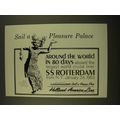 1962 Holland-America Line SS Rotterdam Cruise Ad - Pleasure Palace
