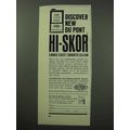 1963 Du Pont Hi-Skor Shotshell Powder Ad - Discover!