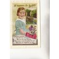 Vintage Colour Postcard - All Happiness on Your...