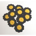 Flower appliques #F007 embellishments 10 pieces...