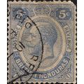 BRITISH HONDURAS, George V, Blue 1913, 5c