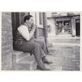 Chubby Fat Boy Devouring Bun Real Photo Postcard