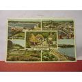 multiview, TORQUAY, DEVON used vintage postcard...