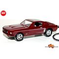 RARE KEYCHAIN BURGUNDY MAROON 1967/68 FORD MUST...
