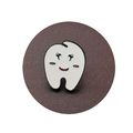 Tooth Enamel Pin Badge Cartoon Style Lapel 2 cm...