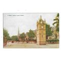 Ripon, Clock Tower, Yorkshire, Postcard.
