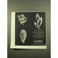 1961 Cartier Jewelry Advertisement - Golden Brooches