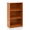 Modern 3-Shelf Bookcase in Light Cherry Wood Fi...