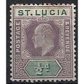 St Lucia 1902 SG58 1/2d Dull Purple & Green Mou...