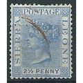 Sierra Leone 1891 SG31 2 1/2d Ultramarine Wmk C...