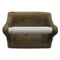 Travertine Toilet Tissue Holder - Brown