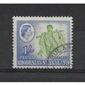 Rhodesia&Nyasaland.SG25 1s Tobacco.Fine Used.Aug19