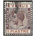 Cyprus 1924 SG106 1pi Purple & Chestnut Fine Us...