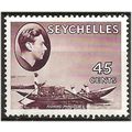 Seychelles 1938 SG143 45c Chocolate Mounted Min...