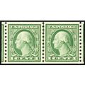 490, MNH 1¢ XF/Superb Coil Line Pair - PSE Grad...