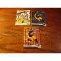 2021 Panini 3-Rc Cards, w/Orange reactive Prizm...