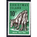CHRISTMAS ISLAND 1965 Sg21 10c FRESH MINT NEVER...