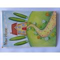 You Home House, Garden And Flowers Portrait Card