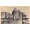 Carcassonne Le Pont Levis Les Tours Narbonnaise...