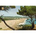 Postcard Playa de Aro, Costa Brava, Catalonia, ...